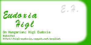 eudoxia higl business card